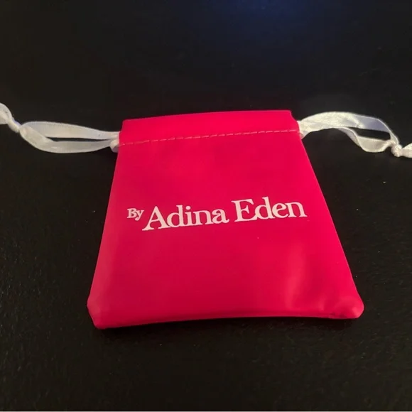 NWT Adina Eden Emerald Green CZ Baguette Earring & Necklace Combo - Picture 4 of 4